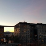 View from Columbia Tower on a winter morning. I'll miss seeing this.